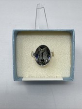 Eclipse Black Crystal Ring - Size 7 - Touchstone Crystal Swarovski Swarovski Ring price