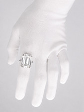Authentic Swarovski Emerald-Cut Crystal Ring – Size 5.75 Swarovski Ring price