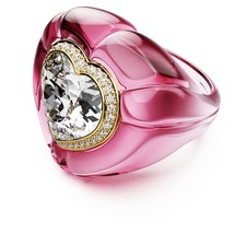 Swarovski Dulcis Cocktail Ring, Heart Cut, Pavé, Heart, Pink 5709996 (Size 7) Swarovski Ring price