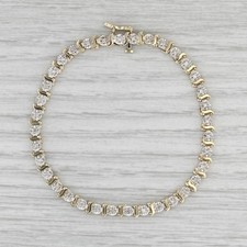 7" Diamond Tennis Bracelet 10k Yellow Gold 4.7mm Diamond Bracelet price