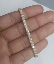 11Ct Round Cut Lab Created Diamond Tennis Bracelet 7.5" 14K Yellow Gold Plated Diamond Bracelet price