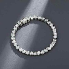 10 CT Round Cut Lab Created Diamond 14k White Gold Finish Tennis Bracelet 7 Inch Diamond Bracelet price