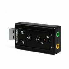USB 2.0 External 7.1 Channel 3D Virtual Audio Sound Card Mic Adapter Laptop PC Sound Card price
