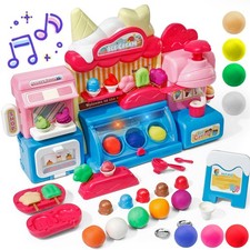 Kids Clay Ice Cream Maker Toy Pretend Play Dough Set with Lights, Music Play Dough & Clay price
