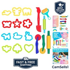 Clay and Play Dough Tools Six Piece Set - Ages 3 & Up 18pcs Play Dough & Clay price