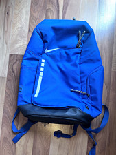 Nike Blue/Black Medium Backpack Zip Closure Adjustable Strap Outer Pockets Men's Backpack price
