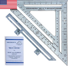 Swanson Tool Co S0107 "Big 12" 12-Inch Speed Square Layout Tool with Blue Book Set Square price