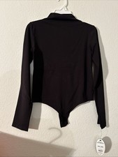 Women’s Scoop SMLSS LA Mock Bodysuit XXL (20) Black NWT Women's Bodysuit price