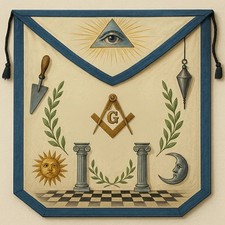 Masonic Apron Masonic Hand Painted Custom Painted Handcrafted Masonic Freemason Painting Apron price