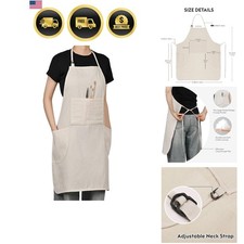 Painting Apron for Men and Women, Professional for Acrylic, Oil and Watercolo... Painting Apron price