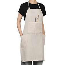 Painting Apron for Men and Women, Professional for Acrylic, Oil and Watercolor P Painting Apron price