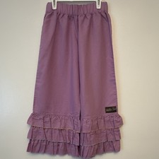 Matilda Jane Clothing Girls Purple Capri Pants Size 14 Pull-On Elastic Waist Girls' Capri Pants price