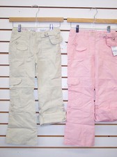 Girls Gutsy Brand Pink Or Tan Multi-Length Pants W/ Bonus Pouch Size 6/6X - 16 Girls' Capri Pants price