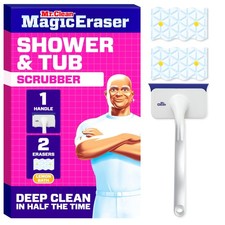 Mr. Clean Magic Eraser Shower & Tub Scrubber, 1 Device + 2 Refills, White Liquid Eraser price
