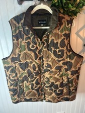 Local Boy Outfitters Men's Camo Quilted Full Zip Vest w/ Pockets, Size L Men's Vest price