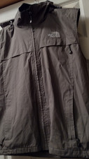 The North Face Mens Large Light Gray Windbreaker Vest with Hood Summit Series Men's Vest price