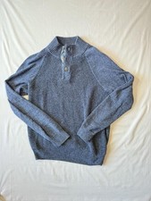 Weatherproof Vintage Blue Knit Sweater with Button Detail Men's Cardigans price