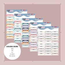 School Label Box Tracker Planner Stickers School Label price