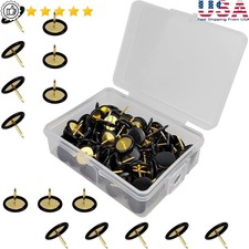 100 Pcs Thumb Tacks Metal Push Pins Map Pins Storage Box Office Notice Board New Pins & Thumbtacks price