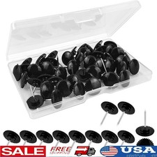 50 Pcs Push Pins, Black Thumb Tacks, Flat Thumbtac Pins & Thumbtacks price