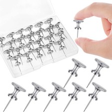 30 Count Jumbo Metal Push Pins 1.14 Inch, Giant Thumb Tacks for Wall Silver Pins & Thumbtacks price