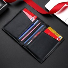 Men's Genuine Leather Wallet Slim Card Holder RFID Blocking ID Credit Money Clip Wallet (Outdoor) price