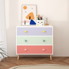 Kids 3 Drawer Dresser Baby Nightstand Toddler Storage Cabinet Nursery Furniture Baby Room Nightstand price