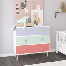 Kids 3 Drawer Dresser Baby Nightstand for Bedroom Storage Cabinet Living Room Baby Room Nightstand price