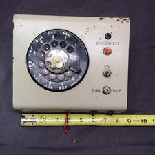 Vintage Rotary Telephone Operator Switchboard Headset Phone Unmarked Old Hinged Phone Switchboards price