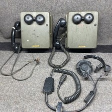 PAIR US ARMY Kellogg Switchboard & Supply 5812-MX Wall Phones FOR PARTS/RESTORE Phone Switchboards price