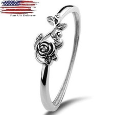 Flower Gorgeous 925 Silver Rings for Women Jewelry Party Rings Size 6-10 #3 Silver Ring price