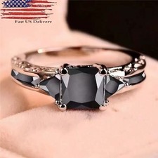 Fashion 925 Silver Ring Women Jewelry Cubic Zircon Wedding Ring Size 6-11. A85 Silver Ring price