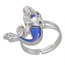 Mermaid Mood Mood Changing Pattern Silver Ring price