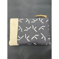 KOSKELA Qantas Amenity Pouch Unisex Gray Cream Canvas Geometric Travel Bag OS Makeup Bag price