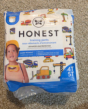 Honest Training Pants Pull-Ups Construction Zone Theme 4T-5T Size, 19 Count Baby Training Pants price