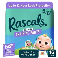 Rascals Premium CoComelon Absorbent Potty Training Pants 5T-6T, 16 Count Baby Training Pants price