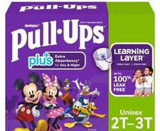 Huggies Pull-Ups Plus Training Pants 2T-3T Unisex Disney Mickey & Friends Baby Training Pants price