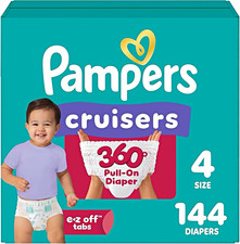 Pampers Cruisers 360 Pull-On Training Pants Diapers Size 4, 144 Count Baby Training Pants price