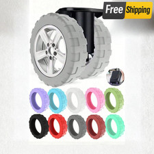 8Pcs Luggage Wheel Covers Spinner Suitcase Wheel Protectors Anti Noise Travel US Suitcase / Luggage price