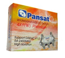 4X1 DISEQC SWITCH PANSAT PREMIUM WIDEBAND MODEL 4X1W FTA SATELLITE DISH LNB LNBs price