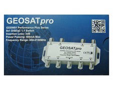 GEOSATpro 8x1 DiSEqC SWITCH Multi Switch FTA Cascadable Stackable Connect 8 LNBs LNBs price