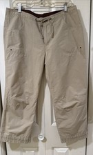 Columbia Khaki Capri Pants Drawstring Waist & Legs Size Med Shorts & Capri (Outdoor) price