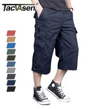 Men's Capri Shorts Long Cargo Shorts Below Knee Shorts 3/4 Cotton Casual Shorts Shorts & Capri (Outdoor) price