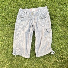 High Sierra Women's Cargo Capri Pants Gray, Twill, Mid Rise, Straight, 18"#Y2K Shorts & Capri (Outdoor) price