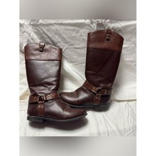 Tommy Hilfiger Brown Leather Kids Riding Boots Baby Booties price
