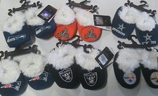 Football Infant Newborn Baby Booties Slippers NFL Shower Gift - Pick team & size Baby Booties price