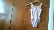 Danskin Freestyle Sz S (6-6X) Girls Lite Pink Bodysuit w/Gems Dance Recital Gym Girls' Bodysuit price