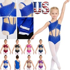 Girls Gymnastics Leotard Ballet Stage Performance Gym Dancer Athletic Bodysuit Girls' Bodysuit price