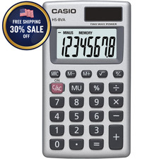 Mini 8-Digit Solar Calculator Pocket Size Portable Standard Function Silver NEW. Calculator price