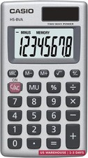 Mini 8-Digit Solar Calculator Pocket Size Portable Standard Function Silver NEW. Calculator price